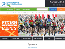 Tablet Screenshot of knoxvillemarathon.com